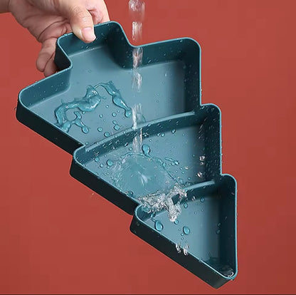 L’élégance des fêtes à table – Assiettes en forme de sapin