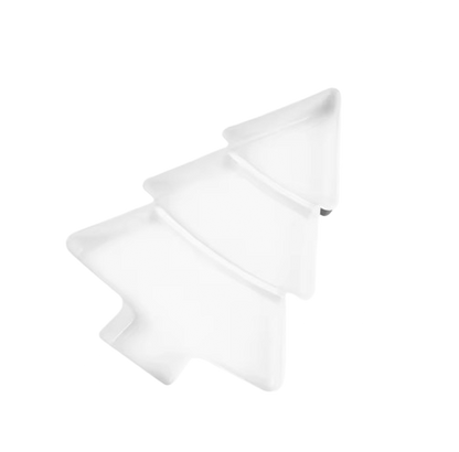 L’élégance des fêtes à table – Assiettes en forme de sapin