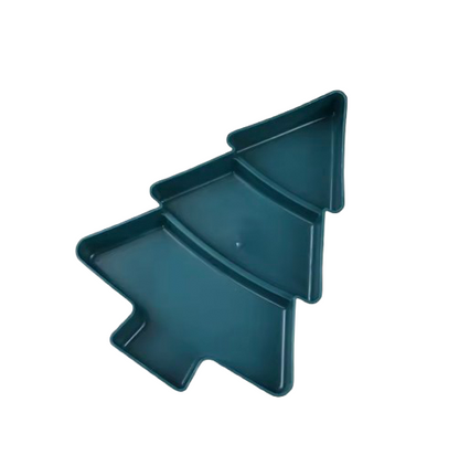 L’élégance des fêtes à table – Assiettes en forme de sapin