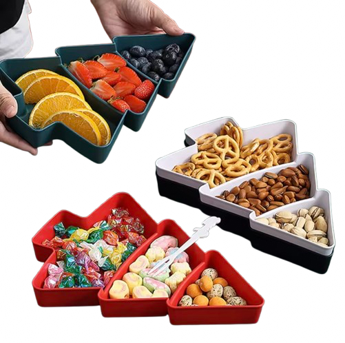 L’élégance des fêtes à table – Assiettes en forme de sapin